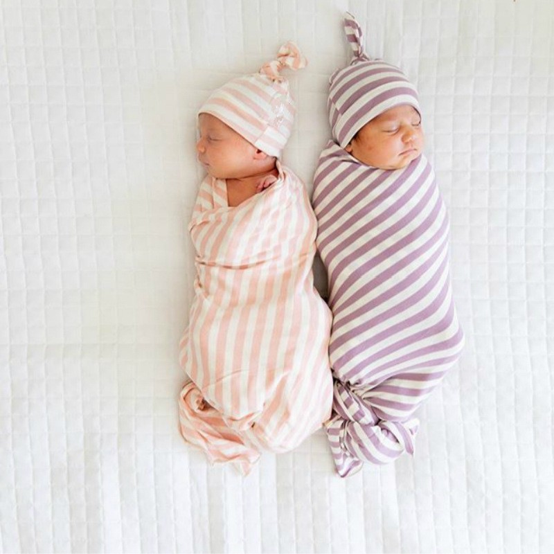 Baby Swaddle Factory - Wholesale 2pcs Wrap Headband Hat