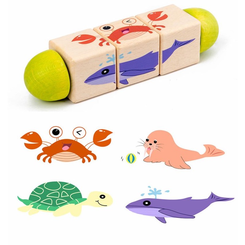 Montessori Toy Manufacturer - Turning Rotating Matching Games