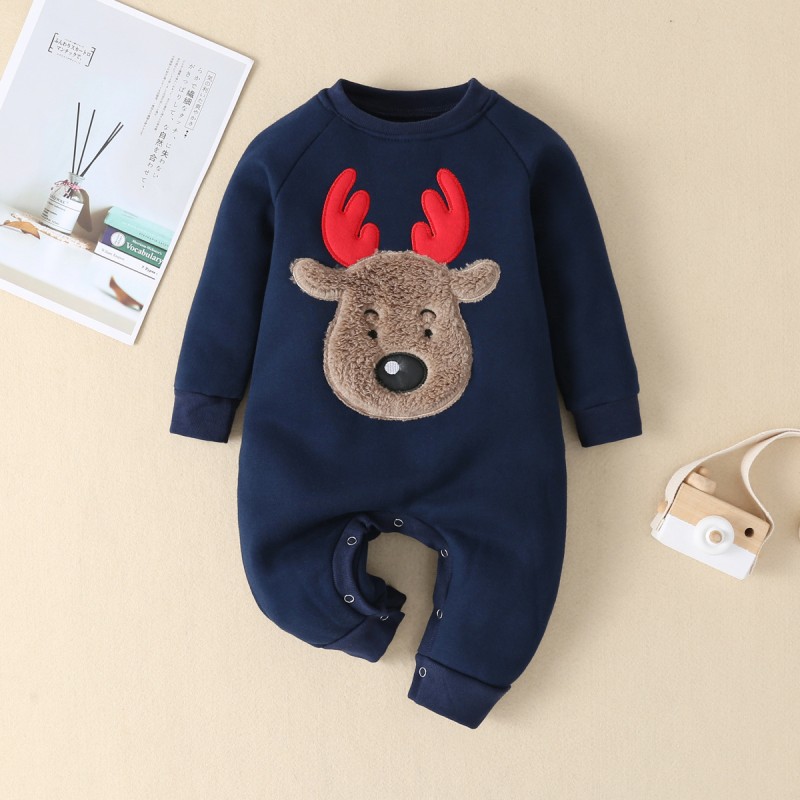 Winter Jumpsuit Manufacturer - Christmas Cartoon Deer Printed