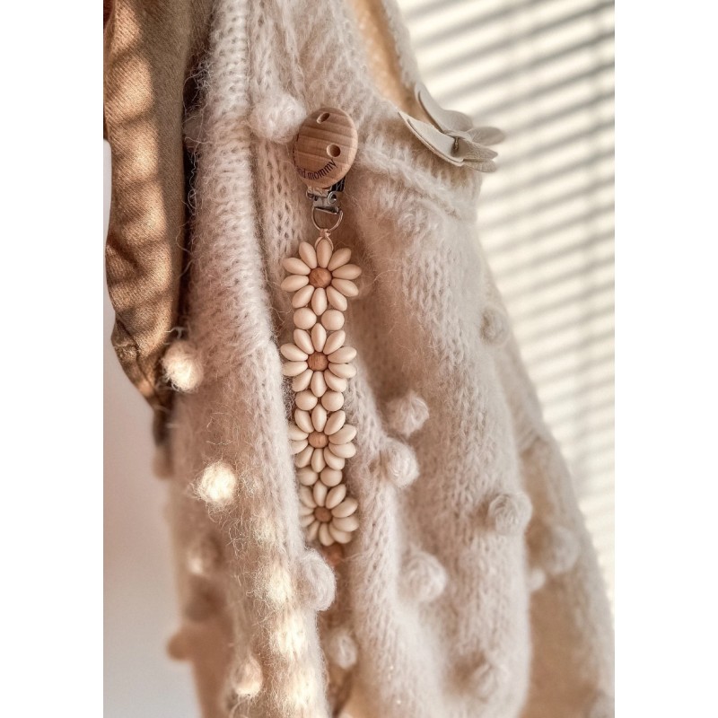 Teether Supplier - New Flower Silicone Pacifier Chain