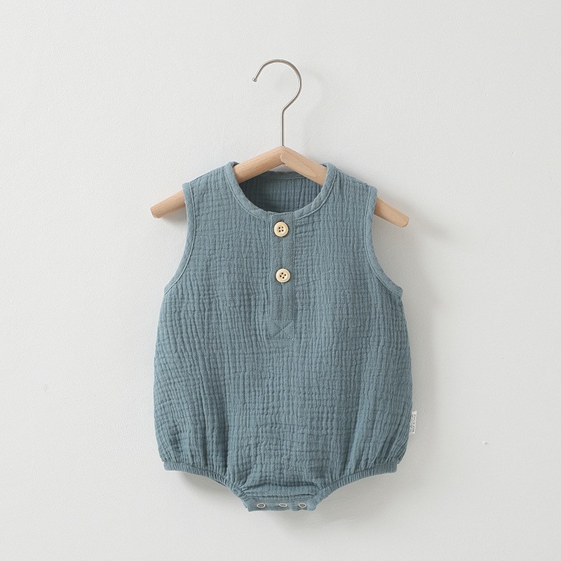 Baby Romper Supplier - Newborn Sleeveless Jumpsuit Cotton