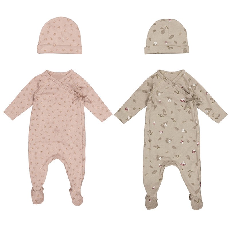 Floral Romper Factory - Custom Print Cotton Pajamas Set