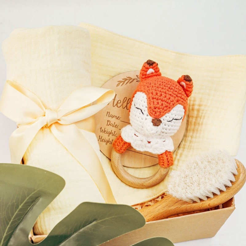 Teething Toy Set Manufacturer - Customized Crochet Animal Rattle