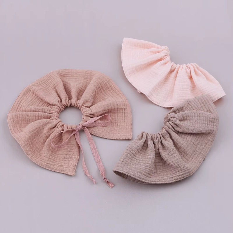 Saliva Towel Supplier - Fashion 2 Layers Hemp Cotton 360