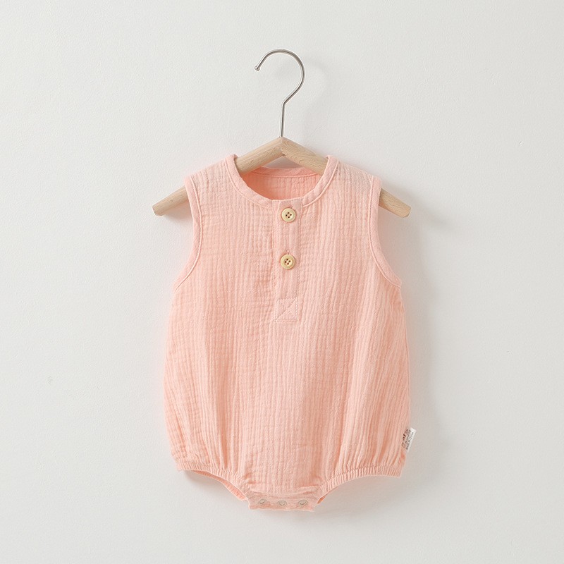 Baby Romper Supplier - Newborn Sleeveless Jumpsuit Cotton