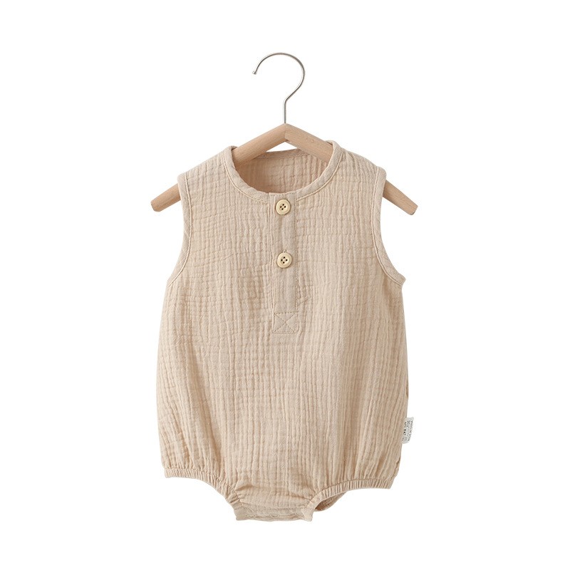 Baby Romper Supplier - Newborn Sleeveless Jumpsuit Cotton