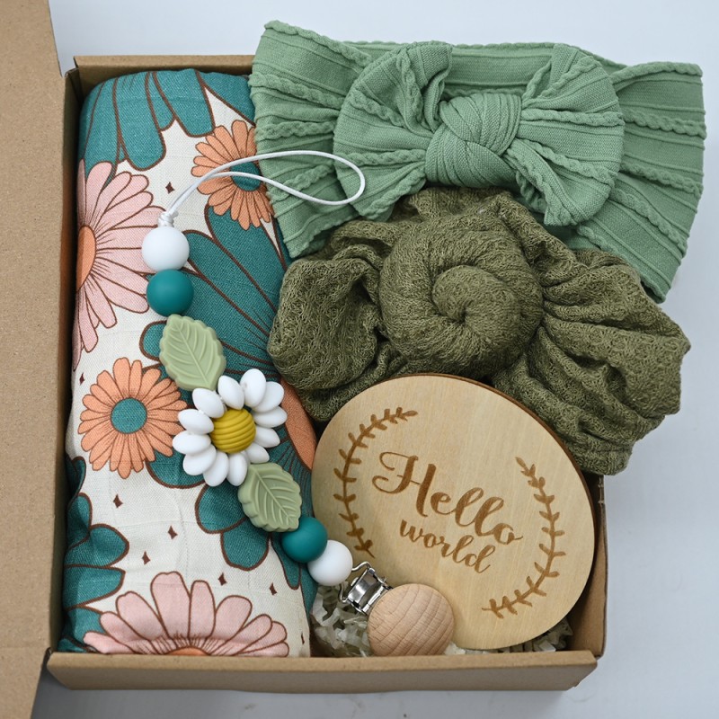 Newborn Gift Box Supplier - Hot Sale Organic Cotton Silicone