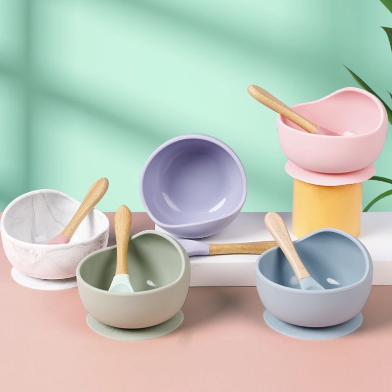 Baby Bowl Supplier - Silicone Suction Bowl Tableware Set