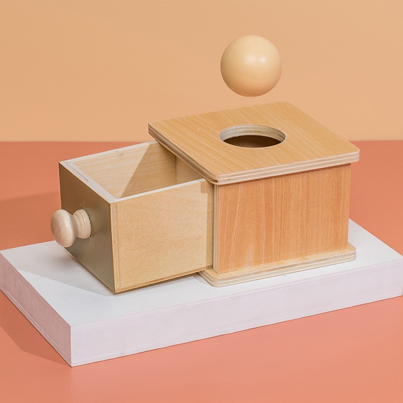 Wooden Toy Manufacturer - Tray Ball Drop Box Montessori