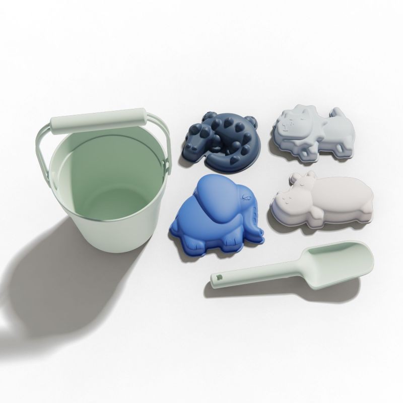 Beach Toys Factory - BPA Free Silicone Sand Bucket Set
