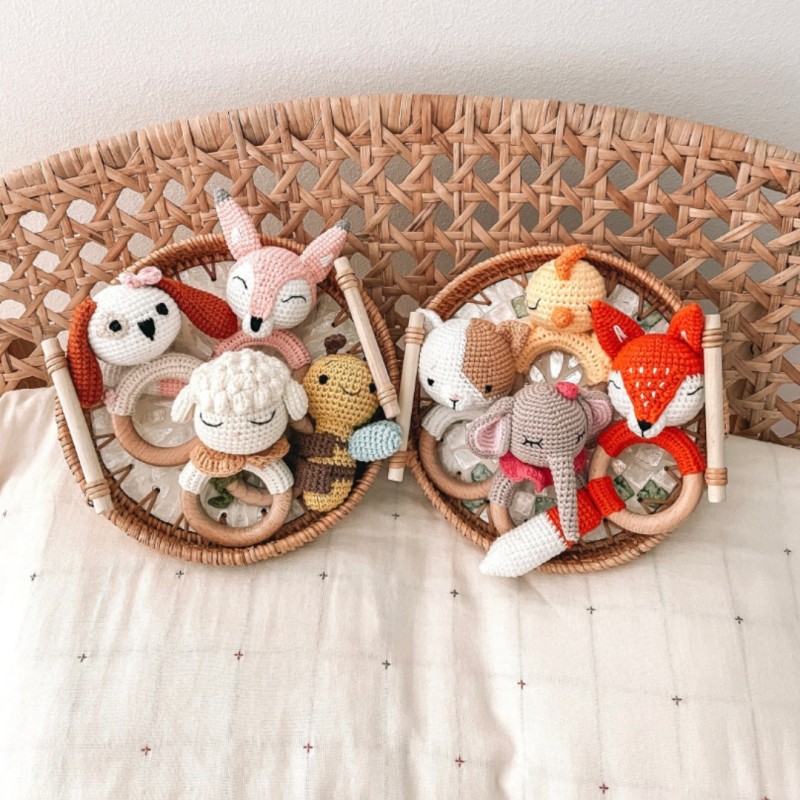 Baby Teether Supplier - Custom Designed Animal Crochet Gift