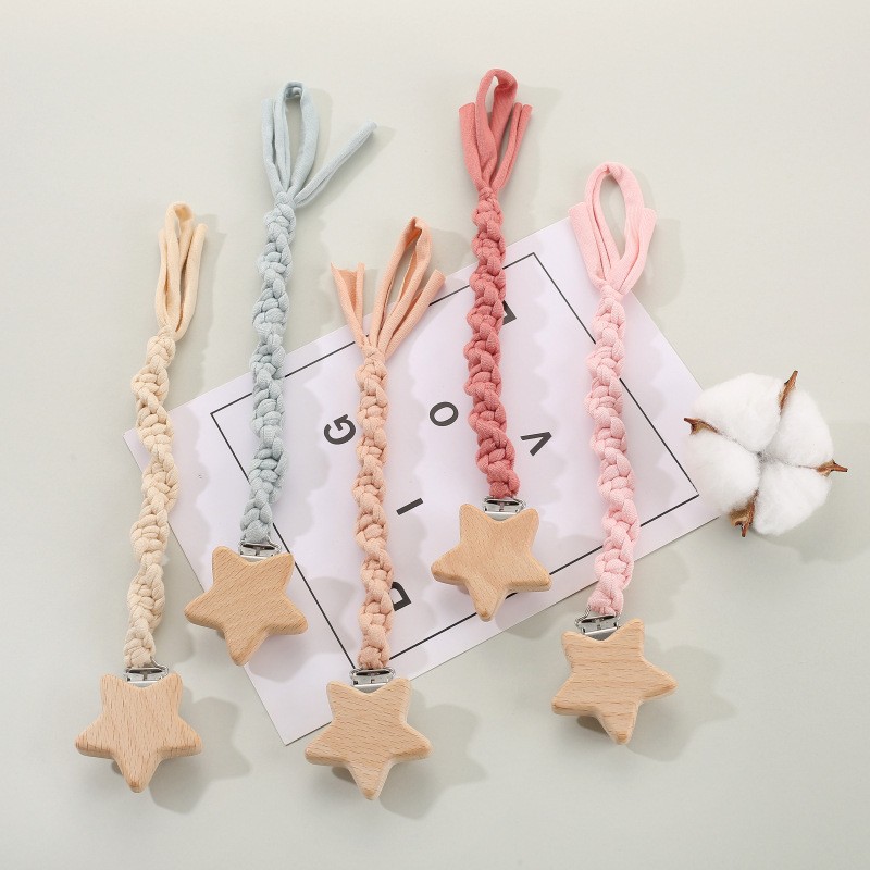 Pacifier Clip Manufacturer - Handmade Carton Animal Beech Wood