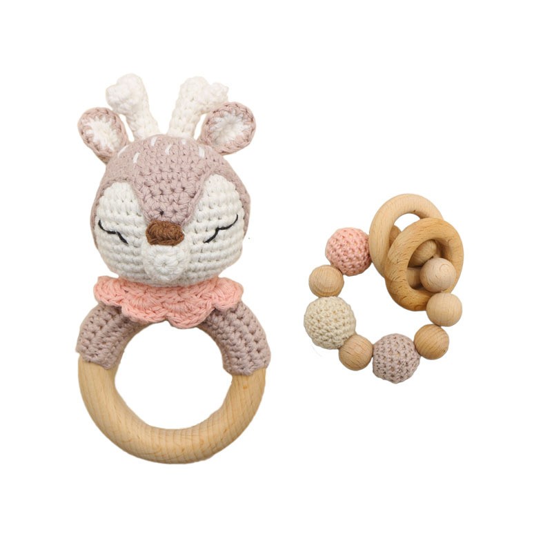 Teething Gift Set Supplier - Beech Teether Wooden Rings Handmade