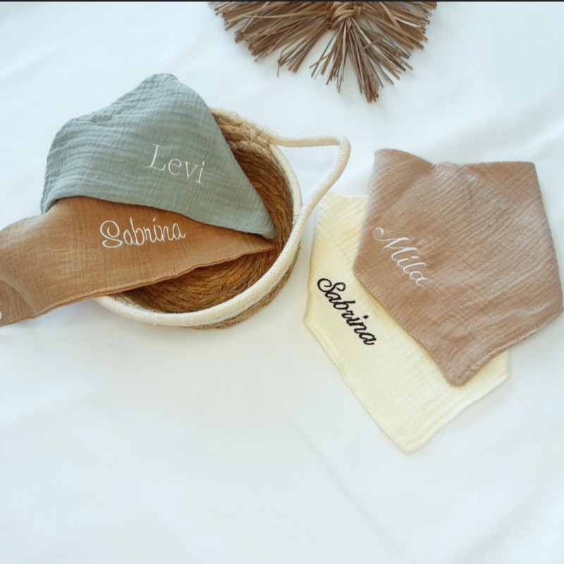 Embroidered Gift Factory - Personalized Handkerchief Double Gauze