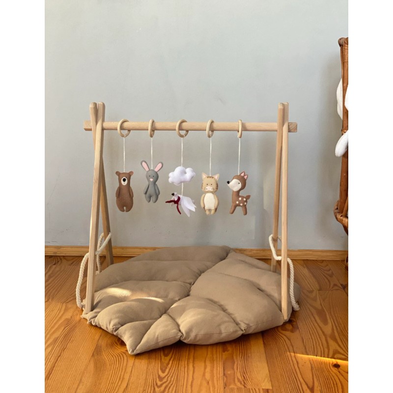 Activity Gym Factory - Natural Wooden Foldable Montessori