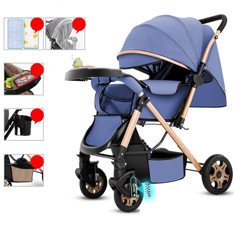 Outdoor Stroller Manufacturer - Luxury 3 in 1 with Carry Basket