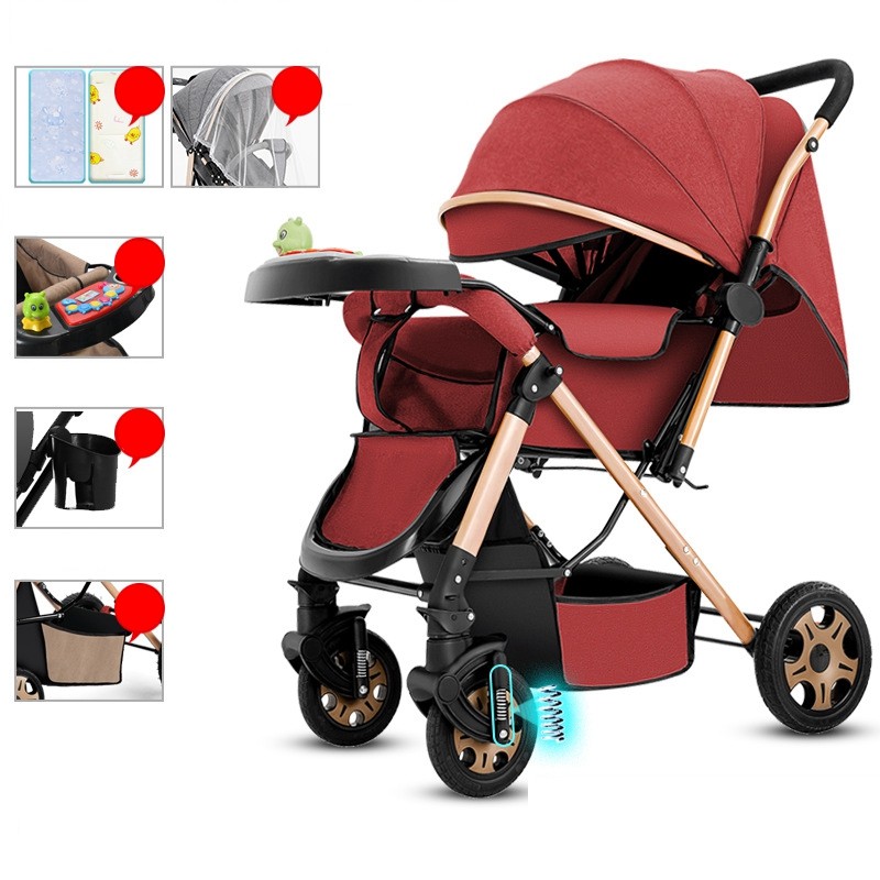 Outdoor Stroller Manufacturer - Luxury 3 in 1 with Carry Basket