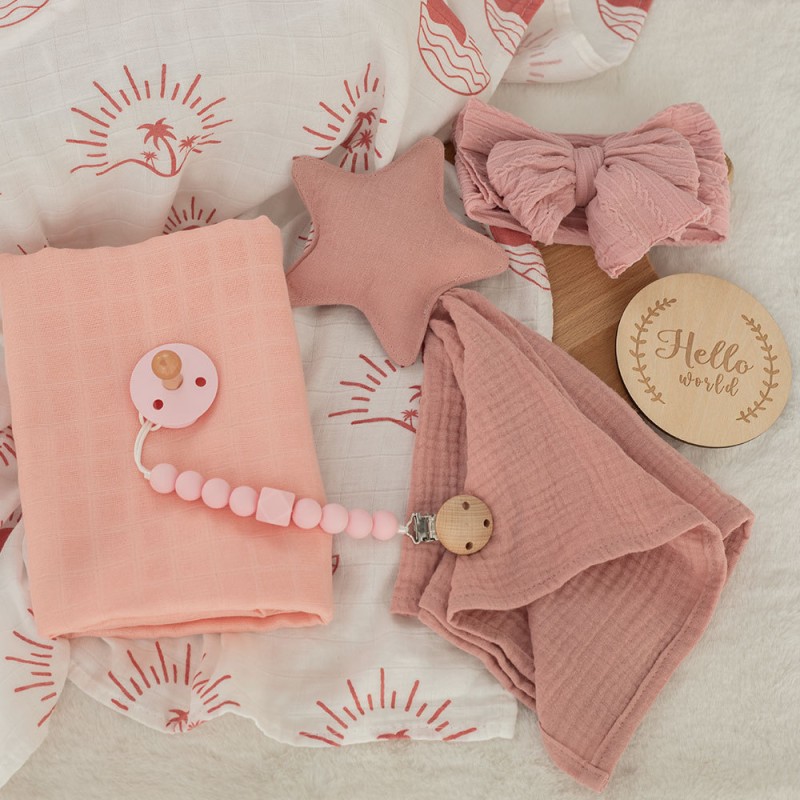 Security Blanket Factory - Baby Lovey Muslin Swaddle Gift Set