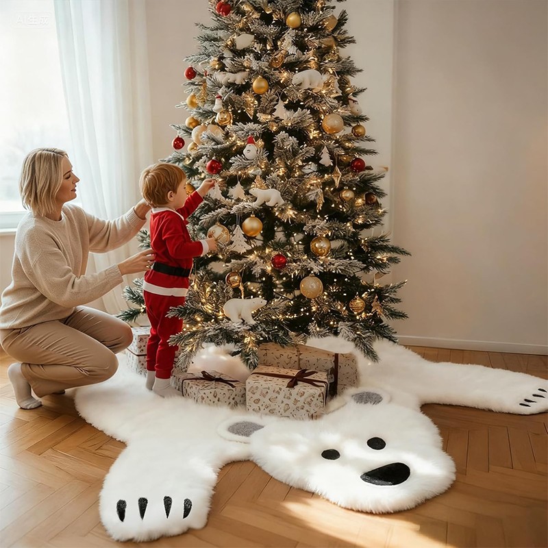 Christmas Tree Skirt Manufacturer - Fluffy Faux Fur