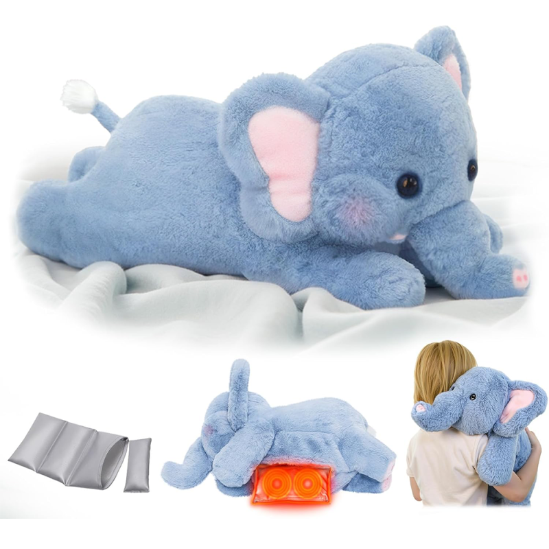 Elephant Plush Supplier - Heatable Coolable Blue