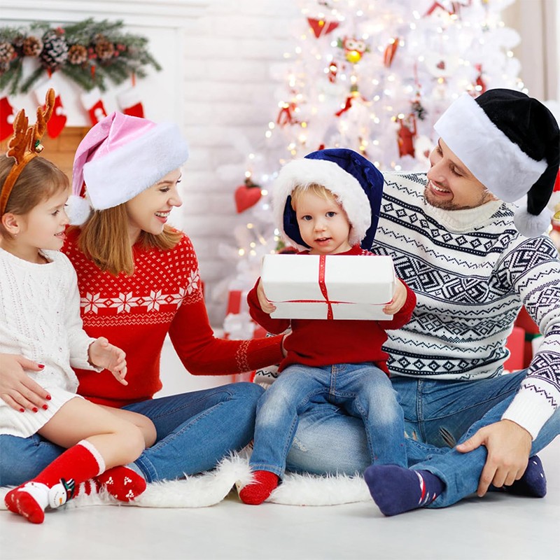 Santa Hat Supplier - Velvet Comfort Wine Red