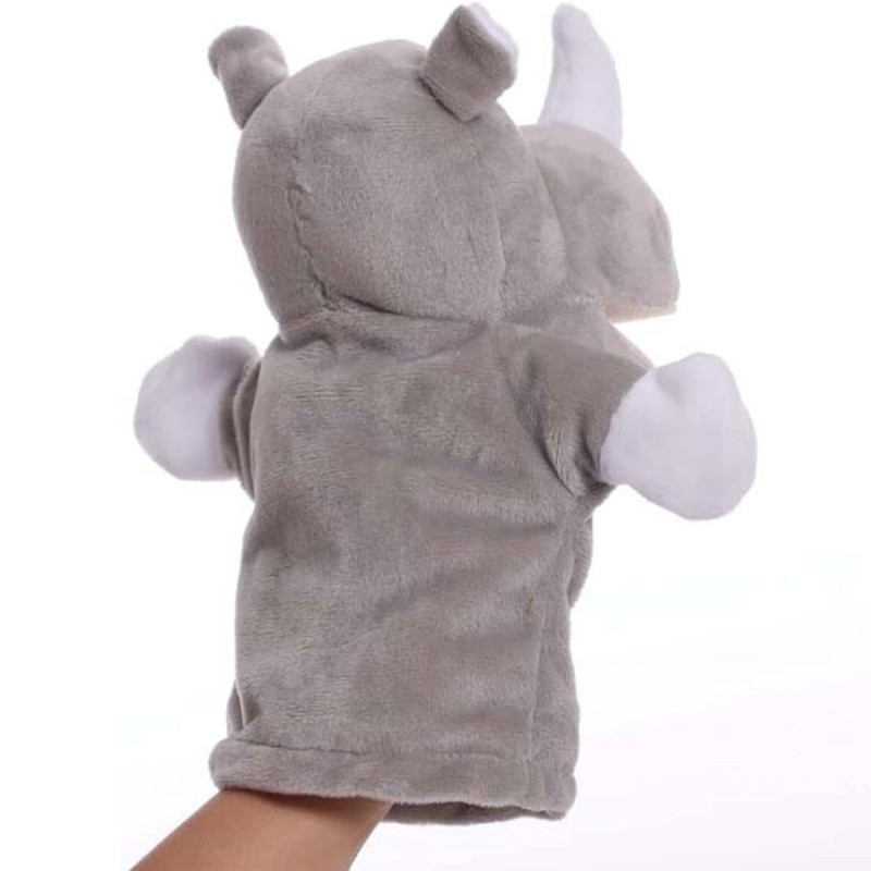 Rhino Puppet Manufacturer - Plush Open Mouth Role