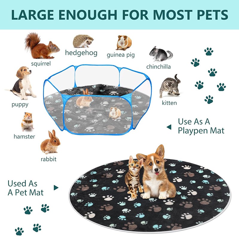 Pet Mat Supplier - Paw Prints Round Absorbent