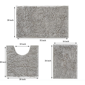 Bath Rug Manufacturer - Chenille Absorbent Set