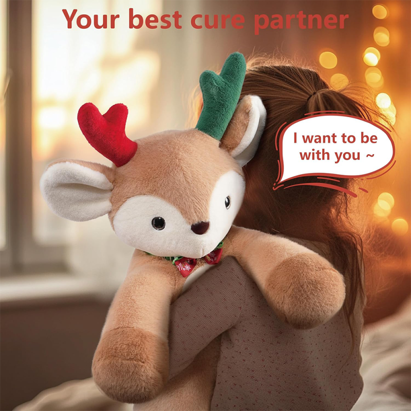 Deer Plush Manufacturer - Weighted Moose Christmas