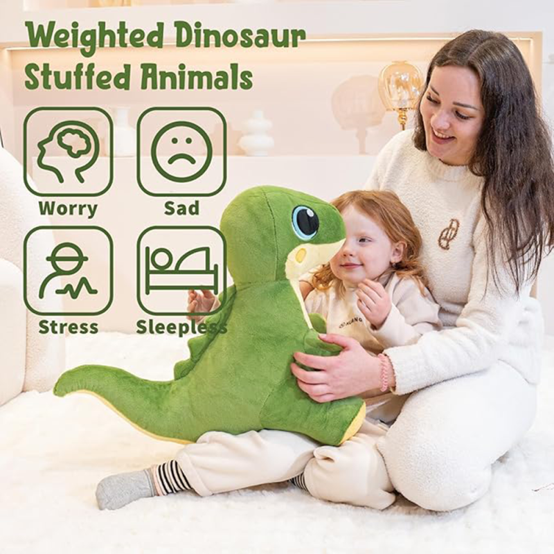 Dinosaur Plush Manufacturer - Large Green Weighted