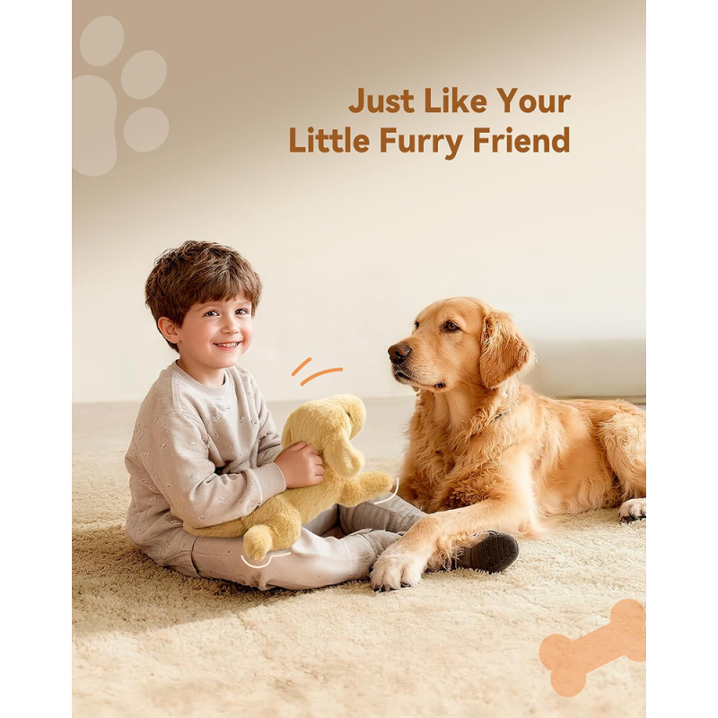 Dog Plush Toy Supplier - Simulation Fluffy Brown