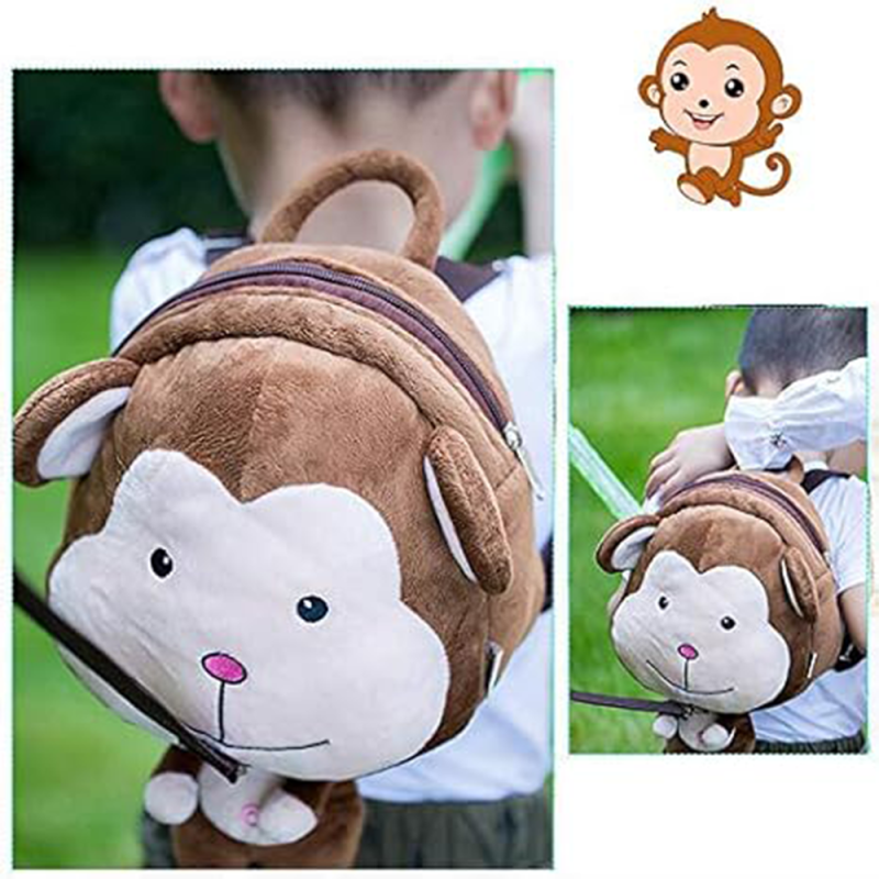 Monkey Backpack Supplier - Cartoon Plush Leash