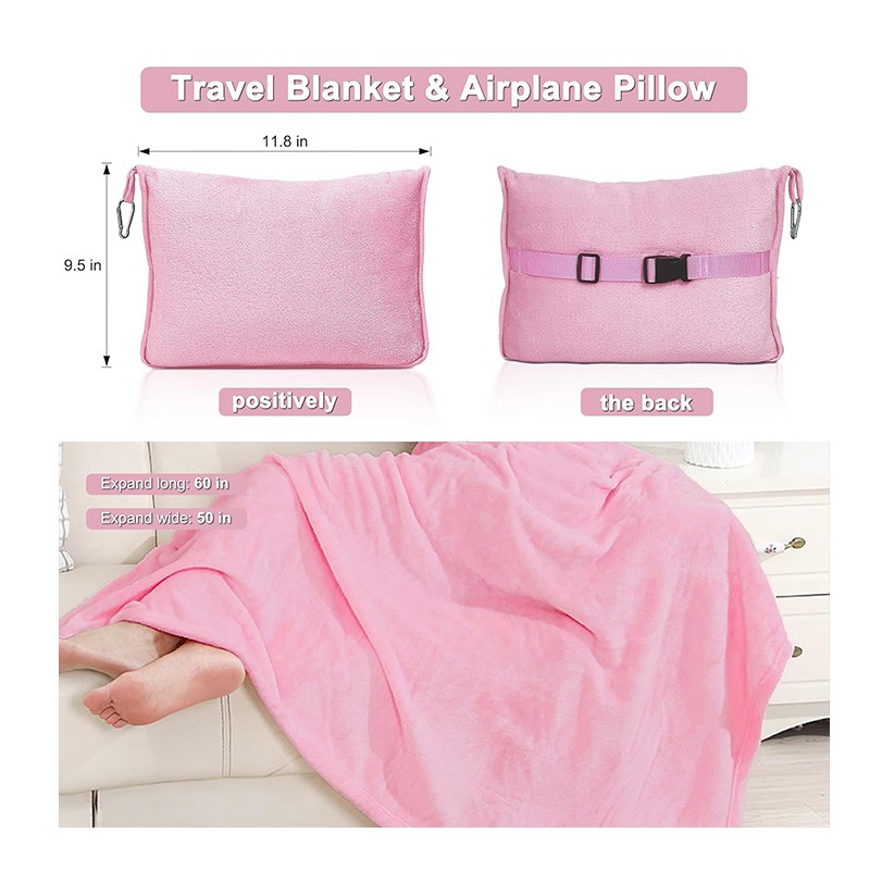 Travel Blanket Factory - 2 in 1 Pillow Compact