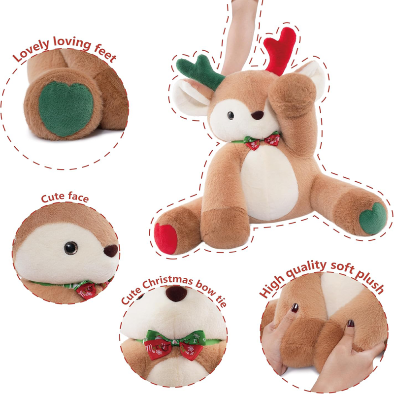 Deer Plush Manufacturer - Weighted Moose Christmas