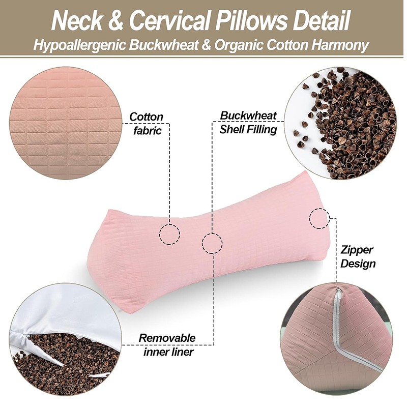 Neck Pillow Supplier - Ergonomic Buckwheat Hulls