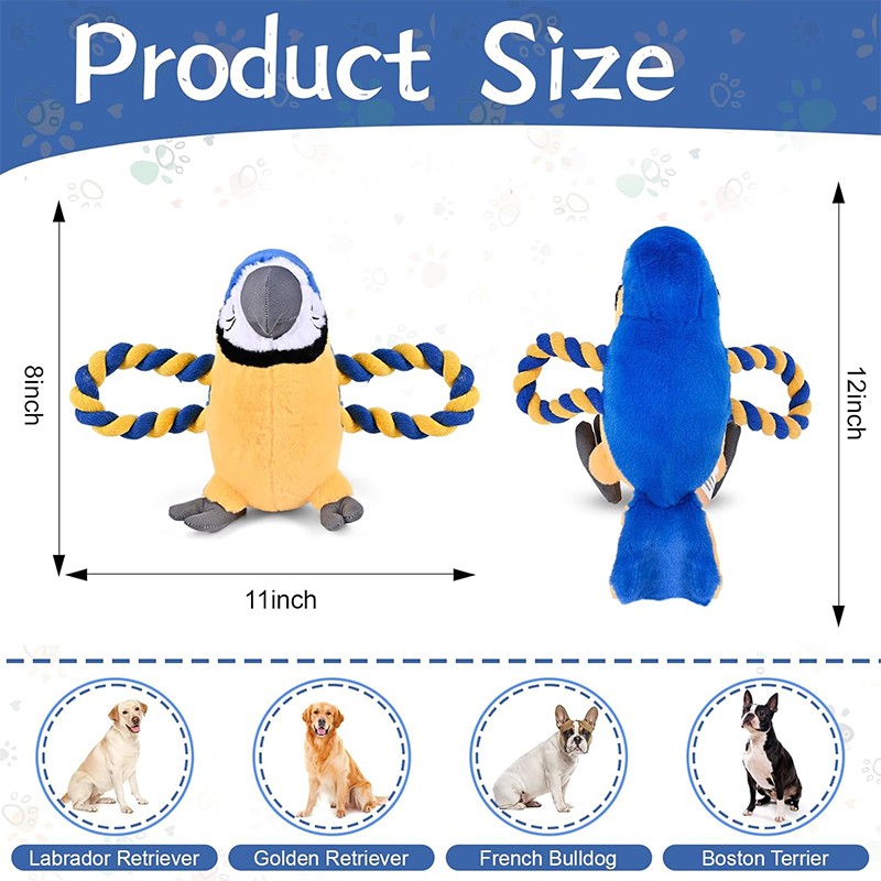 Pet Toy Supplier - Christmas Plush Parrot