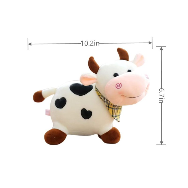 Cow Plush Toy Supplier - Round Face Embroidery