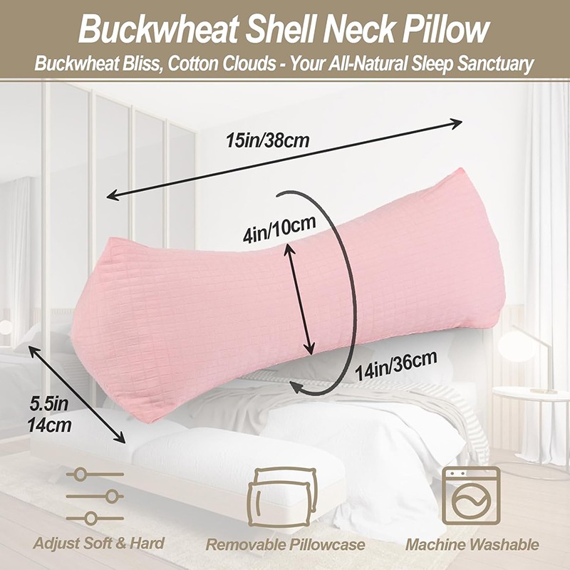 Neck Pillow Supplier - Ergonomic Buckwheat Hulls