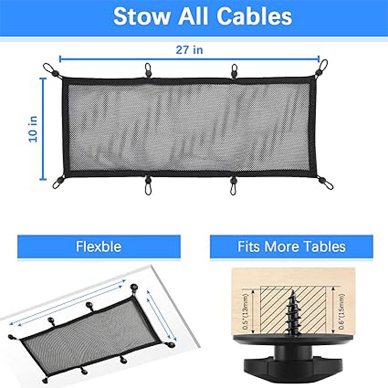 Cable Organizer Factory - Under Desk Storage Net