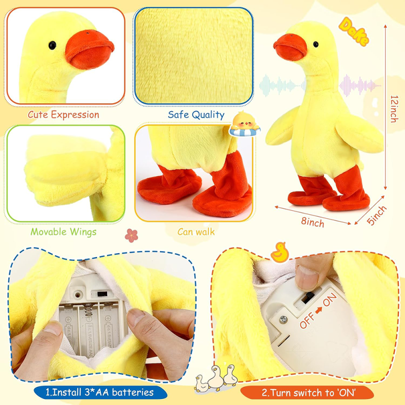 Duck Toy Factory - Animated Walking Waving