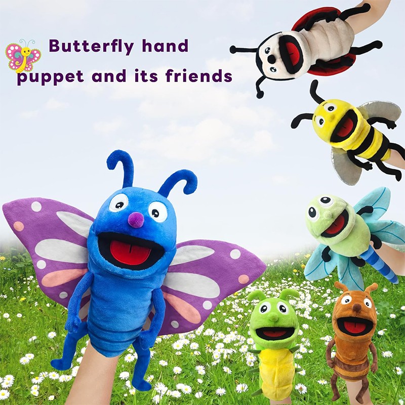 Finger Puppet Manufacturer - Caterpillar Butterfly