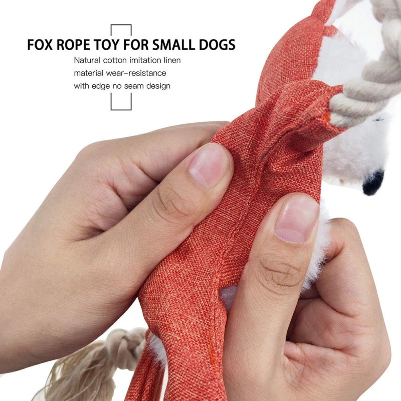 Dog Toy Factory - Fox Squeaker Crinkle Paper