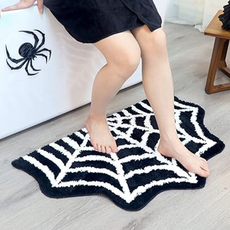 Bath Mat Factory - Halloween Spider Web