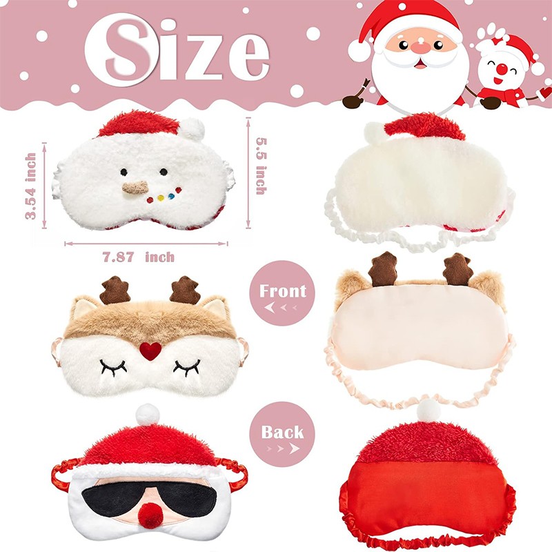 Eye Mask Supplier - Christmas Furry Sleeping