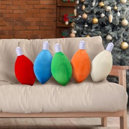 Christmas Pillow Supplier - Light Bulb Plush Decor