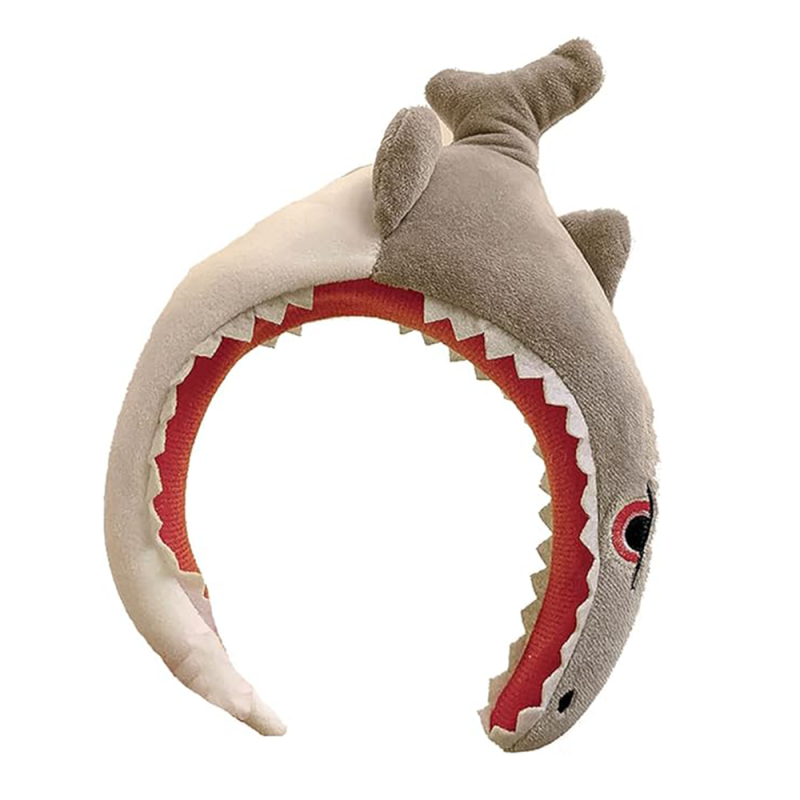 Shark Headband Factory - Grey Plush Washing