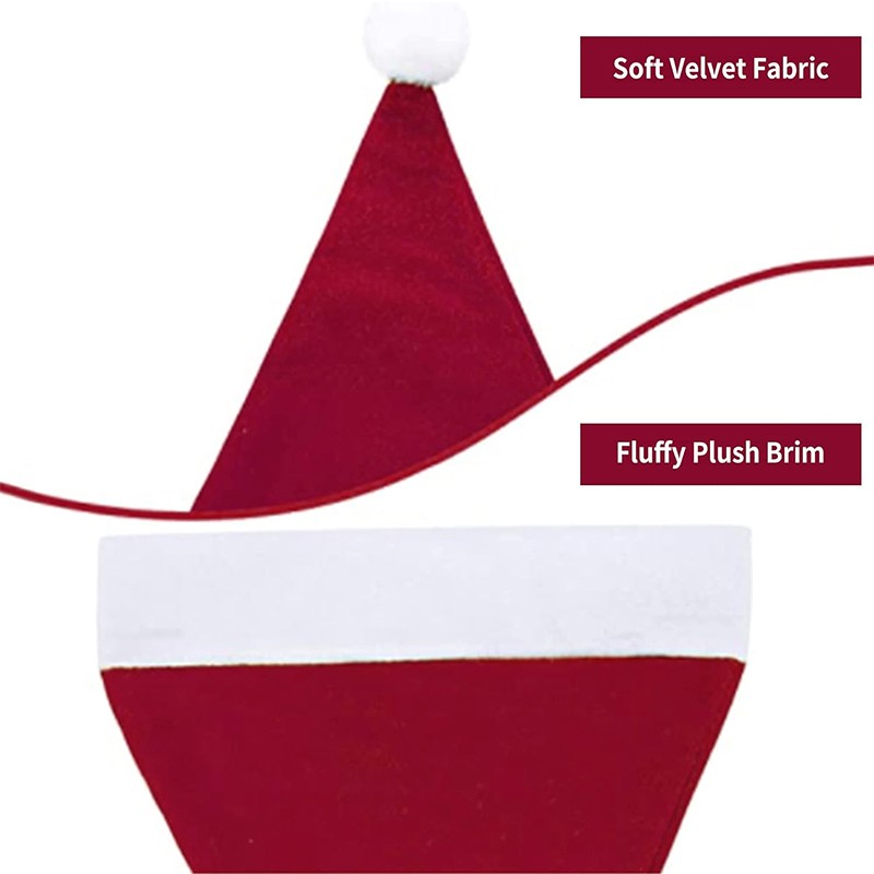 Santa Hat Supplier - Velvet Comfort Wine Red