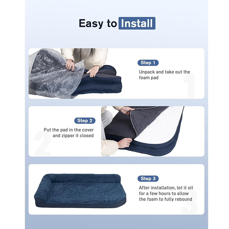 Orthopedic Dog Bed Manufacturer - L Shaped Egg Crate