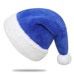 Santa Hat Factory - Blue Velvet Unisex