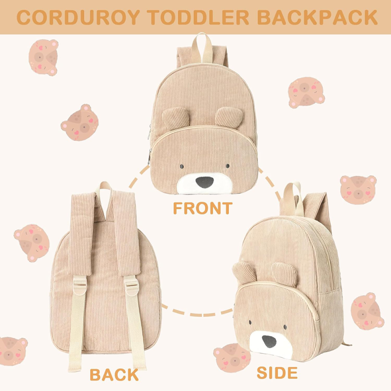 Toddler Backpack Manufacturer - Corduroy Bear Stylish
